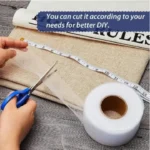 1/2 inch **Rivil Civil Tape (Double-Sided Interlining Adhesive) – Iron-On Hemming Tape for Effortless Fabric Repairs**60M 1.5cm/ Half inch Double-sided Non-woven Adhesive Cloth Hem Tape - Image 2